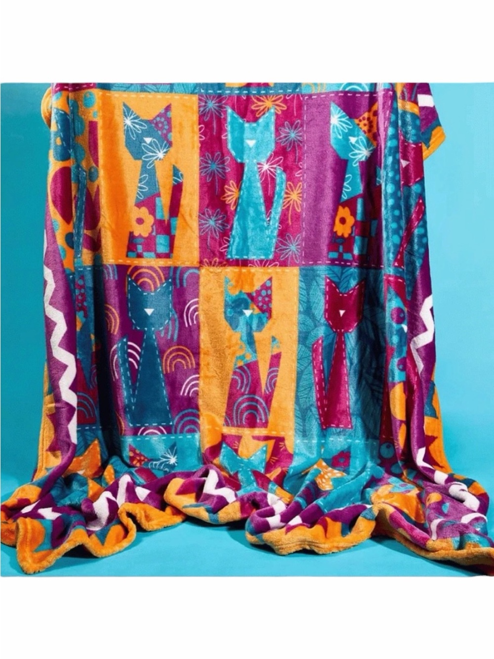 Cat Lady Box QUILTY CATS Blanket